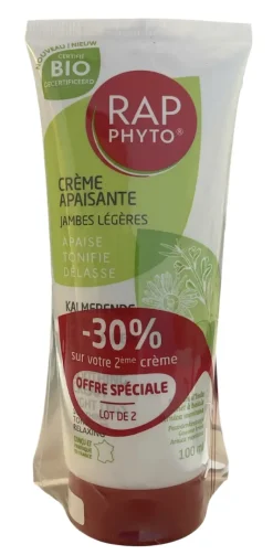 Crème apaisante bio jambes légères Rap phyto