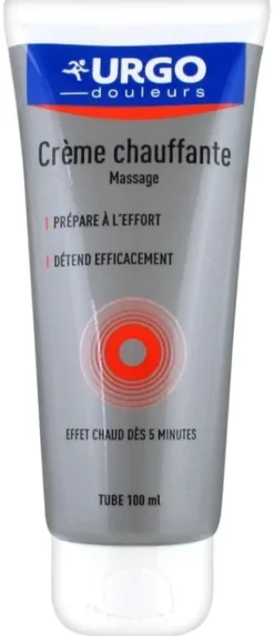 Crème chauffante massage Urgo - tube de 100 ml