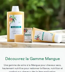 Crème de jour à la mangue nutrition cheveux secs Klorane - tube de 125 ml