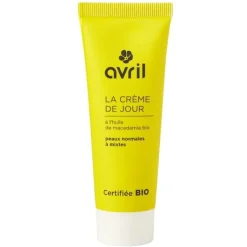 Crème de jour peaux normales et mixtes Bio Avril - tube 50 ml