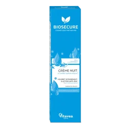 Crème de nuit à l'acide hyaluronique Bio Secure - tube de 50ml