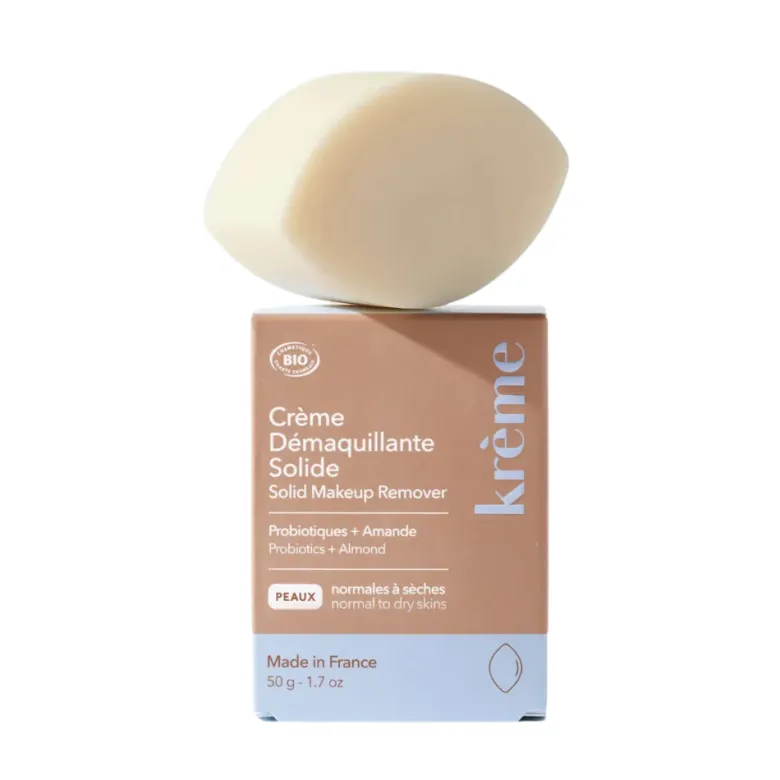 Crème démaquillante solide visage bio Krème - pain de 50g