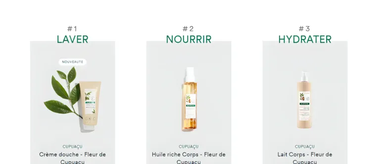 Crème douche nutritive au cupuaçu bio Fleur de Cupuaçu Klorane - tube de 200 ml