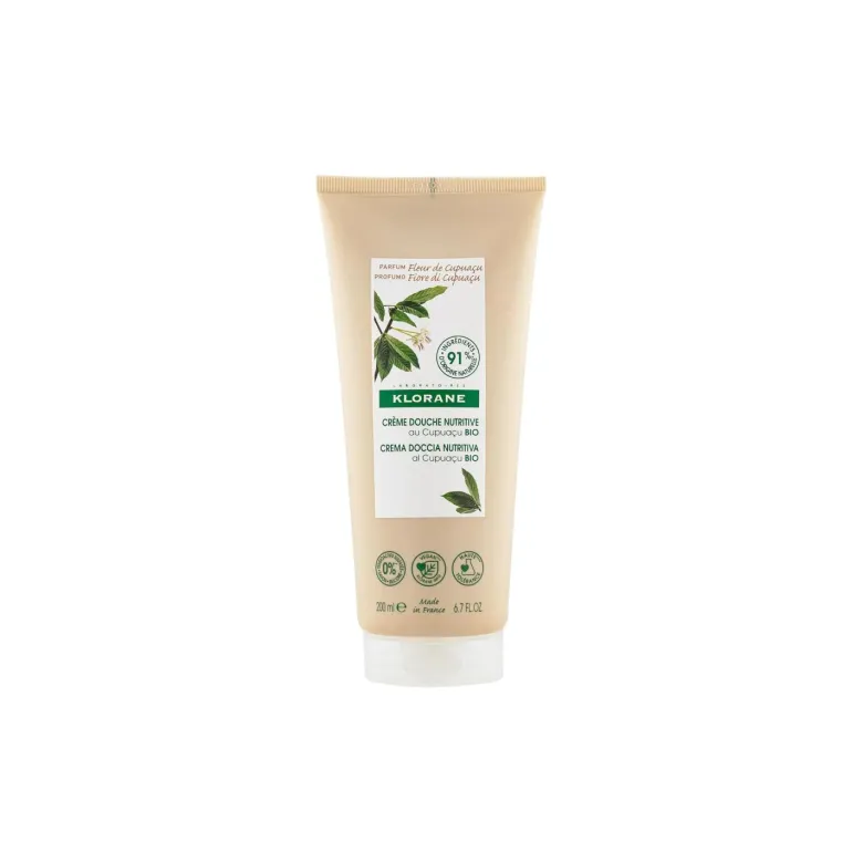 Crème douche nutritive au cupuaçu bio Fleur de Cupuaçu Klorane - tube de 200 ml
