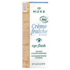Crème fraîche de beauté Eye Flash Soin yeux bio Nuxe - tube de 15 ml