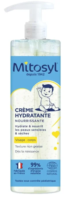 Crème hydratante nourrissante visage et corps Mitosyl - flacon de 500ml