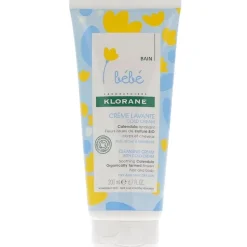 Crème lavante Cold Cream Klorane Bébé - tube de 200 ml