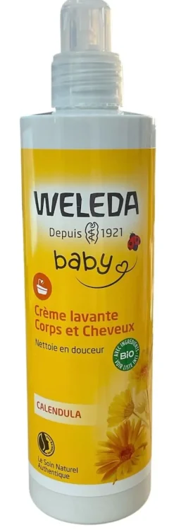 Crème lavante corps et cheveux Calendula Weleda bébé
