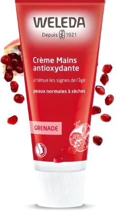 Crème mains antioxydante à la grenade Weleda - tube de 50 ml