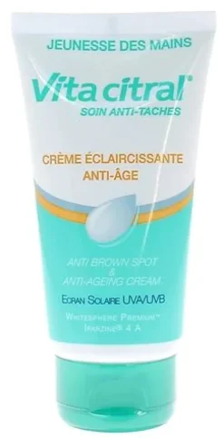 Crème mains éclaircissante anti-âge Vita Citral - tube de 75ml