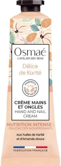 Crème mains et ongles Délice de Karité Osmaé - tube de 30 ml