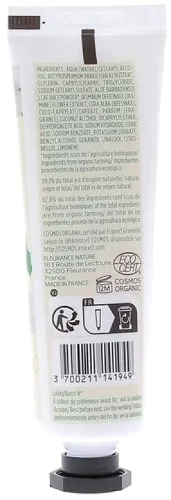 Crème mains jasmin bio Fleurance nature - tube de 30 ml