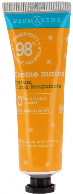 Crème mains parfum citron bergamote Dermasens - tube de 30ml