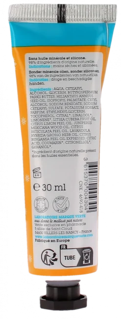 Crème mains parfum citron bergamote Dermasens - tube de 30ml