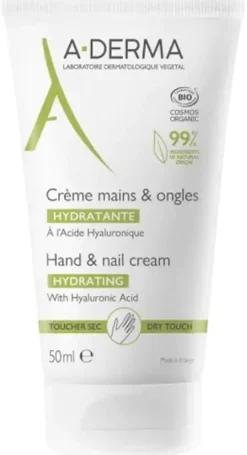 Crème mains peaux fragiles A-DERMA - tube de 50 ml