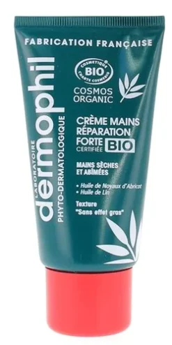 Crème mains réparation forte bio Dermophil Indien