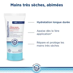 Crème mains réparatrice BepanthenDerma - tube de 50ml
