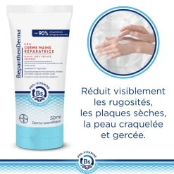 Crème mains réparatrice BepanthenDerma - tube de 50ml