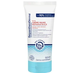 Crème mains réparatrice BepanthenDerma - tube de 50ml