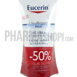 Crème mains réparatrice Eucerin - lot de 2 tubes de 75 ml