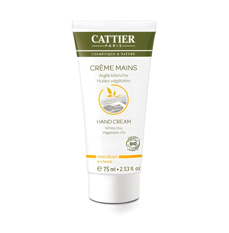 Crème mains sèches bio Cattier - tube 75 ml