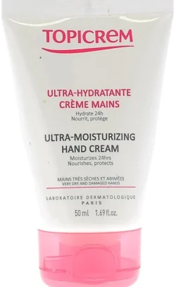 Crème Mains Ultra-Hydratante Topicrem - tube de 50 ml