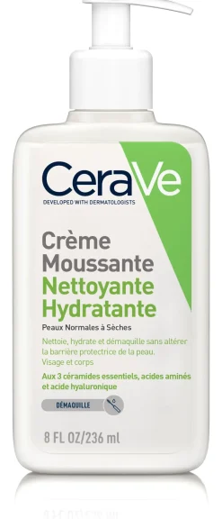 Crème moussante nettoyante hydratante CeraVe