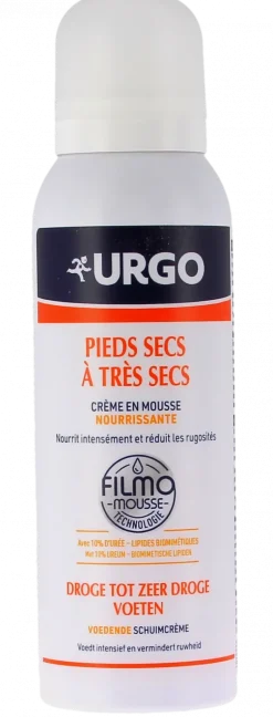 Crème mousse nourrissante pieds secs Urgo - flacon de 125ml