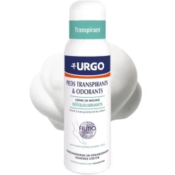 Crème mousse rééquilibrante pieds transpirants Urgo - flacon de 125ml