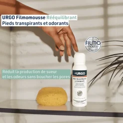 Crème mousse rééquilibrante pieds transpirants Urgo - flacon de 125ml