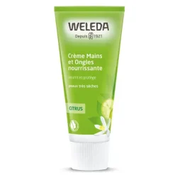 Crème nourrissante mains et ongles citrus Weleda - tube de 50ml