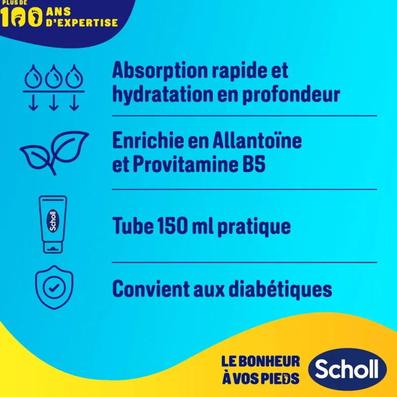 Crème nutrition intense pieds et ongles Scholl - tube de 150ml