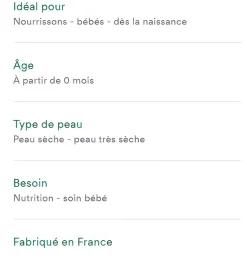 Crème nutritive cold cream Klorane Bébé