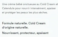 Crème nutritive cold cream Klorane Bébé