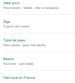 Crème nutritive cold cream Klorane Bébé