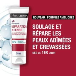 Crème pieds talons crevassés Neutrogena - tube de 50 ml