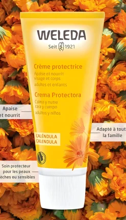 Crème protectrice au calendula bio Weleda - tube de 75 ml