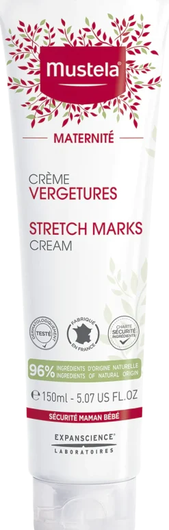 Crème prévention vergetures 3 en 1 Mustela - tube de 150 ml