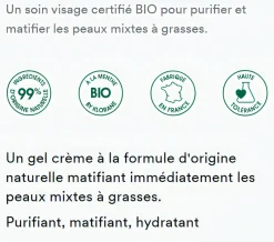 Crème pureté à la menthe bio Klorane - tube de 40ml