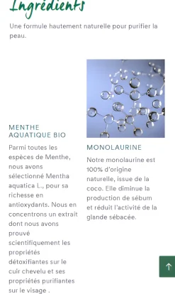 Crème pureté à la menthe bio Klorane - tube de 40ml