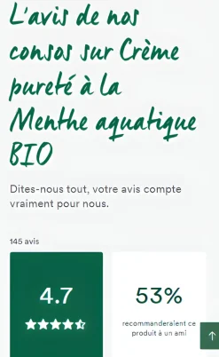 Crème pureté à la menthe bio Klorane - tube de 40ml