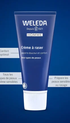 Crème à raser Weleda - tube de 75 ml