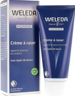 Crème à raser Weleda - tube de 75 ml