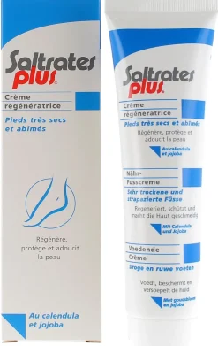 Crème régénératrice pieds très secs et abimés Saltrates plus - tube de 100 ml