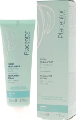Crème régulatrice peaux mixtes, grasses Placentor végétal - tube de 50 ml