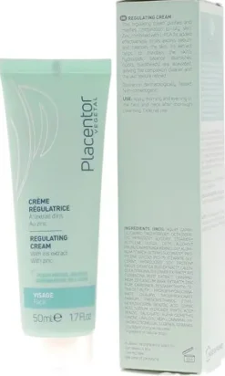 Crème régulatrice peaux mixtes, grasses Placentor végétal - tube de 50 ml