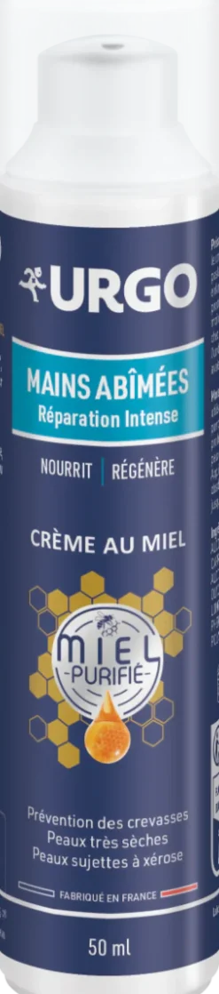 Crème réparation intense mains abîmées Urgo - flacon-pompe de 50ml