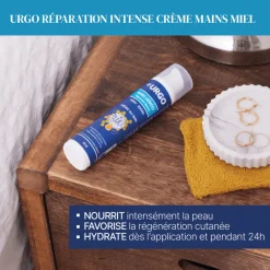 Crème réparation intense mains abîmées Urgo - flacon-pompe de 50ml