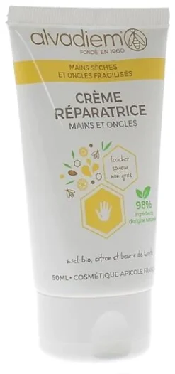 Crème réparatrice mains et ongles Alvadiem - tube de 50 ml