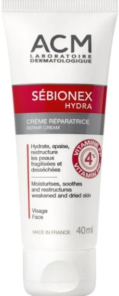 Crème Réparatrice Sébionex Hydra Laboratoire ACM - flacon de 40 ml